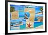 A Collage Of Some Pictures Of Different Beaches Of Spain-nito-Framed Art Print