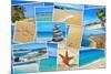 A Collage Of Some Pictures Of Different Beaches Of Spain-nito-Mounted Art Print