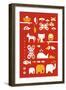A Collection of Animals-Dicky Bird-Framed Premium Giclee Print