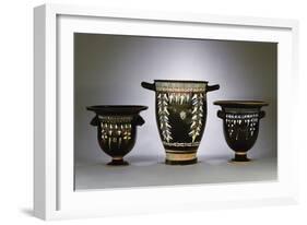 A Collection of Apulian Gnathia-Ware Bell Kraters, Circa 330-300 B.C-null-Framed Giclee Print