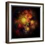 A Collection of Colorful Nebulae, Gases, Dust, Stars and Interstellar Matter-Stocktrek Images-Framed Art Print