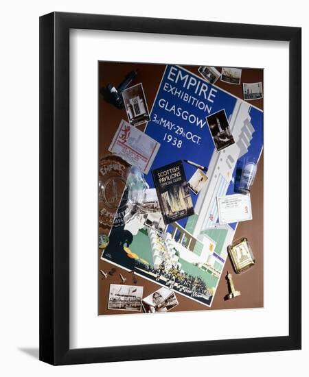 A Collection of Ephemera Related to the Empire Exhibition in Glasgow-null-Framed Premium Giclee Print