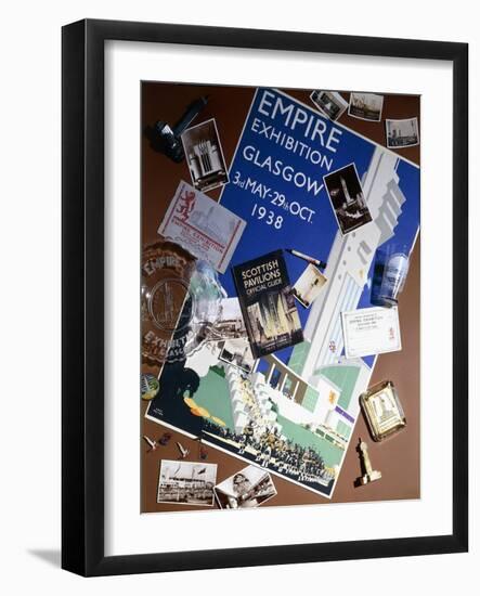 A Collection of Ephemera Related to the Empire Exhibition in Glasgow-null-Framed Giclee Print