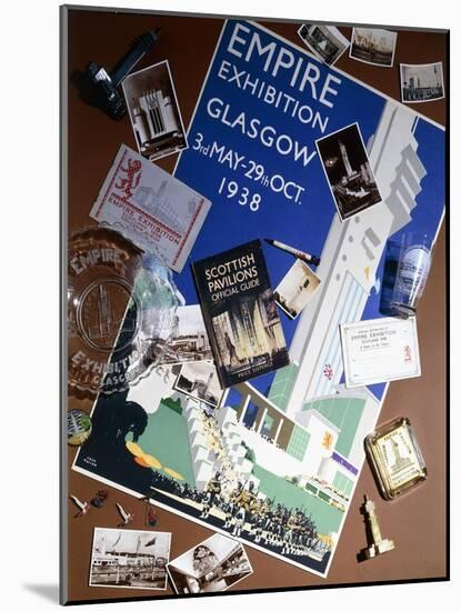 A Collection of Ephemera Related to the Empire Exhibition in Glasgow-null-Mounted Giclee Print