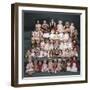 A Collection of German and French Bisque Headed Dolls-null-Framed Giclee Print