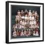 A Collection of German and French Bisque Headed Dolls-null-Framed Giclee Print