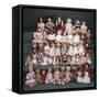 A Collection of German and French Bisque Headed Dolls-null-Framed Stretched Canvas