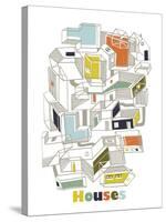 A Collection of Houses-Laure Girardin-Vissian-Stretched Canvas