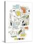 A Collection of Houses-Laure Girardin-Vissian-Stretched Canvas