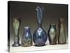 A Collection of Iridescent Glass Vases by Loetz-Adler & Sullivan-Stretched Canvas