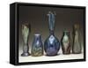 A Collection of Iridescent Glass Vases by Loetz-Adler & Sullivan-Framed Stretched Canvas