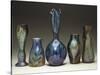 A Collection of Iridescent Glass Vases by Loetz-Adler & Sullivan-Stretched Canvas
