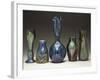 A Collection of Iridescent Glass Vases by Loetz-Adler & Sullivan-Framed Giclee Print