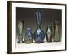 A Collection of Iridescent Glass Vases by Loetz-Adler & Sullivan-Framed Giclee Print