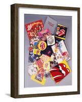 A Collection of Over Thirty Rolling Stones Souvenirs-null-Framed Giclee Print