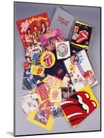 A Collection of Over Thirty Rolling Stones Souvenirs-null-Mounted Giclee Print