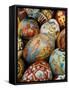 A Collection of Painted Porcelain Easter Eggs by the Imperial Porcelain Factory-null-Framed Stretched Canvas