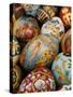 A Collection of Painted Porcelain Easter Eggs by the Imperial Porcelain Factory-null-Stretched Canvas