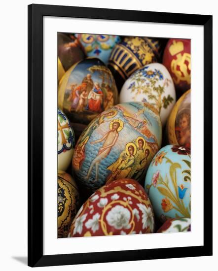 A Collection of Painted Porcelain Easter Eggs by the Imperial Porcelain Factory-null-Framed Giclee Print