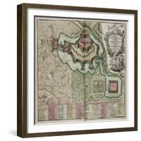 A Collection of Plans and Views of Towns in Various Parts of the World, France-J B Homann-Framed Giclee Print