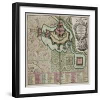 A Collection of Plans and Views of Towns in Various Parts of the World, France-J B Homann-Framed Giclee Print