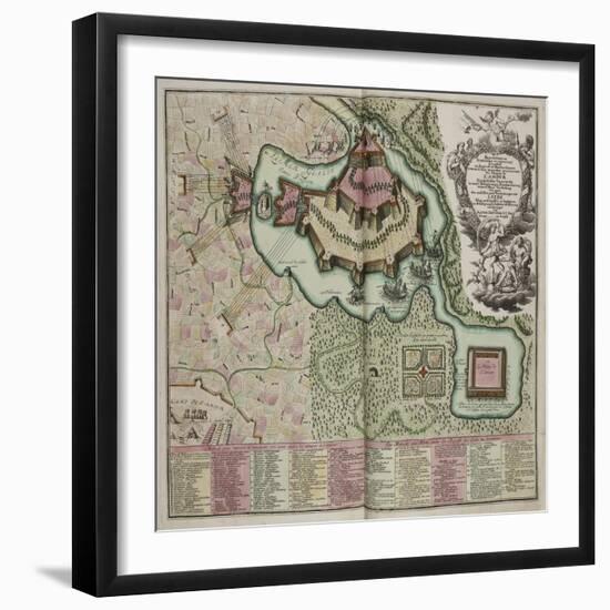 A Collection of Plans and Views of Towns in Various Parts of the World, France-J B Homann-Framed Giclee Print