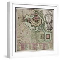 A Collection of Plans and Views of Towns in Various Parts of the World, France-J B Homann-Framed Giclee Print