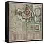 A Collection of Plans and Views of Towns in Various Parts of the World, France-J B Homann-Framed Stretched Canvas