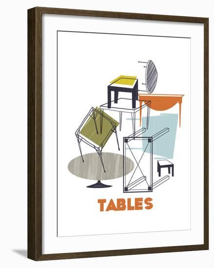 A Collection of Tables-Laure Girardin-Vissian-Framed Giclee Print