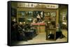 A Collector's Cabient with Abraham Ortelius and Justus Lipsius-Frans Francken the Younger-Framed Stretched Canvas