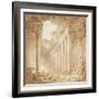 A Colonnade in Ruins, 1780-Hubert Robert-Framed Giclee Print