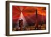 A Colony Being Established on an Alien Red Planet-null-Framed Premium Giclee Print