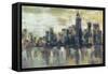 A Colorful Day in Manhattan-Silvia Vassileva-Framed Stretched Canvas