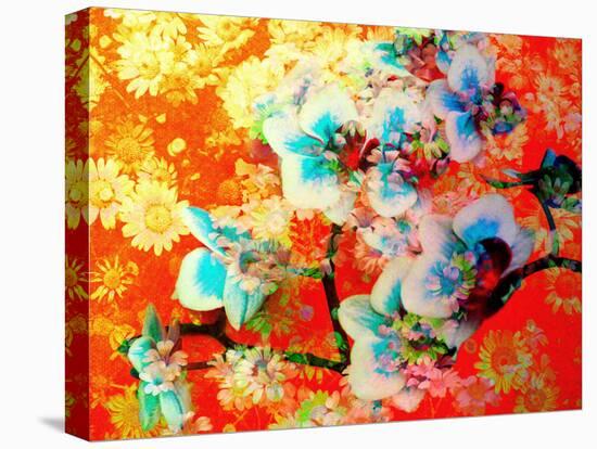 A Colorful Floral Montage-Alaya Gadeh-Stretched Canvas