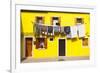 A Colorful House on Burano, Venice, Veneto, Italy, Europe-Julian Elliott-Framed Photographic Print