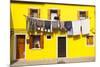 A Colorful House on Burano, Venice, Veneto, Italy, Europe-Julian Elliott-Mounted Photographic Print