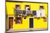 A Colorful House on Burano, Venice, Veneto, Italy, Europe-Julian Elliott-Mounted Premium Photographic Print