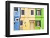 A Colorful Houses on Burano, Venice, Veneto, Italy, Europe-Julian Elliott-Framed Photographic Print