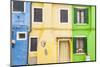 A Colorful Houses on Burano, Venice, Veneto, Italy, Europe-Julian Elliott-Mounted Photographic Print