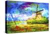 A Colorful Place In My Dream-Ata Alishahi-Stretched Canvas