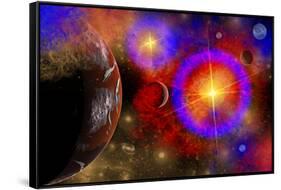 A Colorful Section of Alien Space in Our Galaxy-null-Framed Stretched Canvas