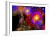 A Colorful Section of Alien Space in Our Galaxy-null-Framed Art Print