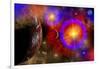 A Colorful Section of Alien Space in Our Galaxy-null-Framed Art Print