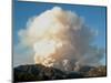 A Column of Smoke Rises from the Angeles National Forest Pines Fire-null-Mounted Photographic Print