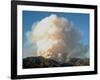 A Column of Smoke Rises from the Angeles National Forest Pines Fire-null-Framed Photographic Print