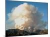 A Column of Smoke Rises from the Angeles National Forest Pines Fire-null-Mounted Photographic Print