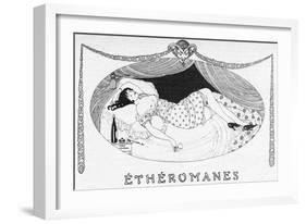 A Comatose Etheromane-Gerda Wegener-Framed Art Print