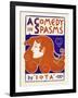 A Comedy In Spasms By "Iota"-Lincoln-Framed Art Print