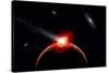 A Comet Hitting an Alien Planet-null-Stretched Canvas