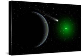 A Comet Passing a Distant Alien World-null-Stretched Canvas